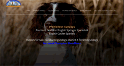 Desktop Screenshot of prairierosegundogs.com